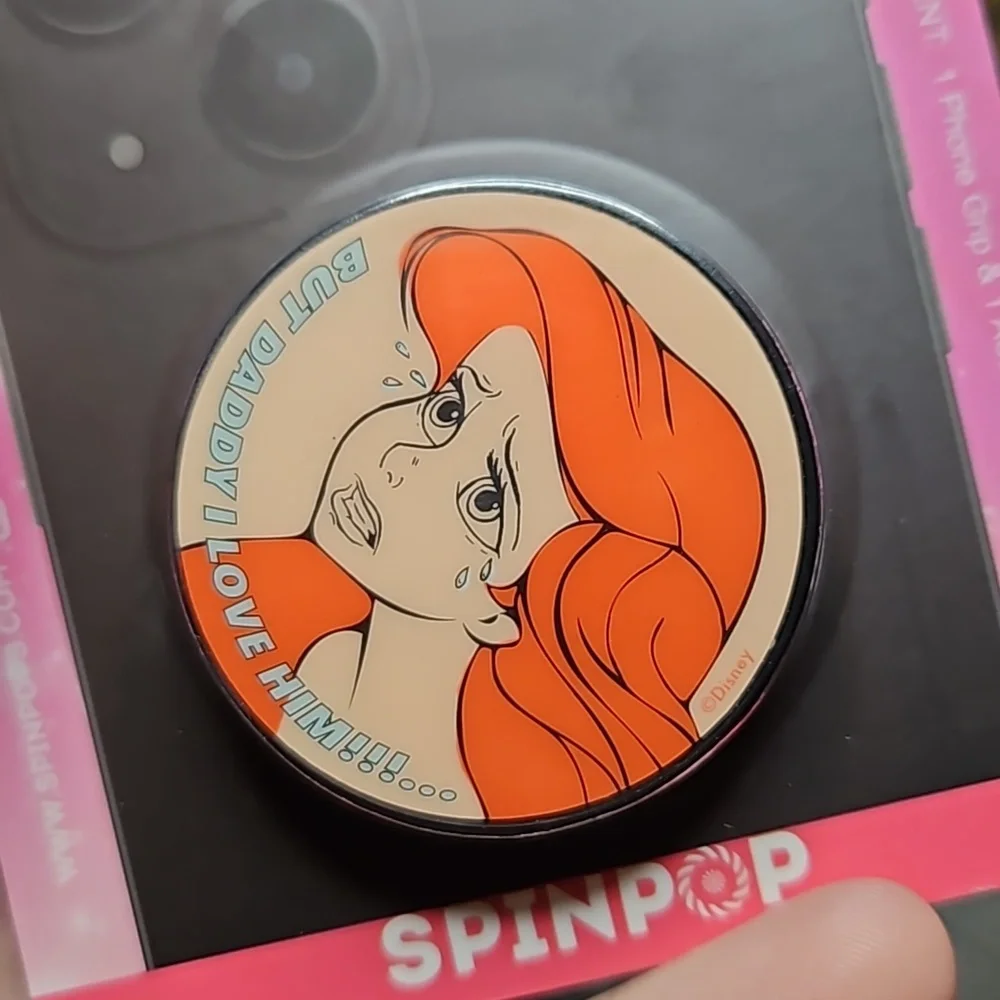 Ariel Pop Grip Phone Grip Disney SPINPOP